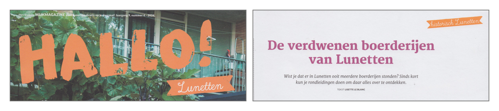 Hallo Lunetten | Artikel Boerderijen