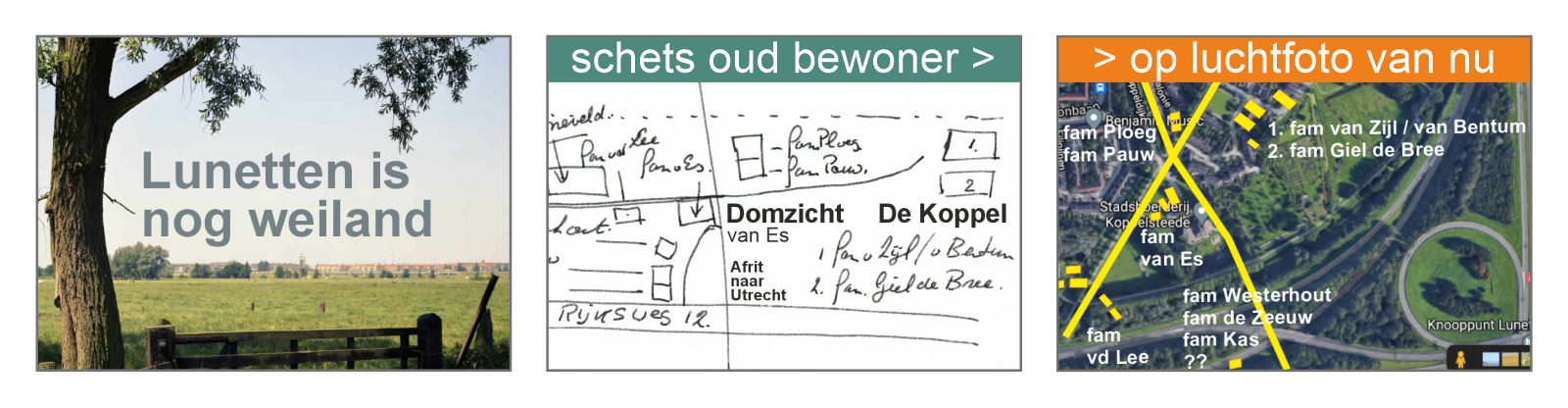 Collage Boerderijen en Bewoners