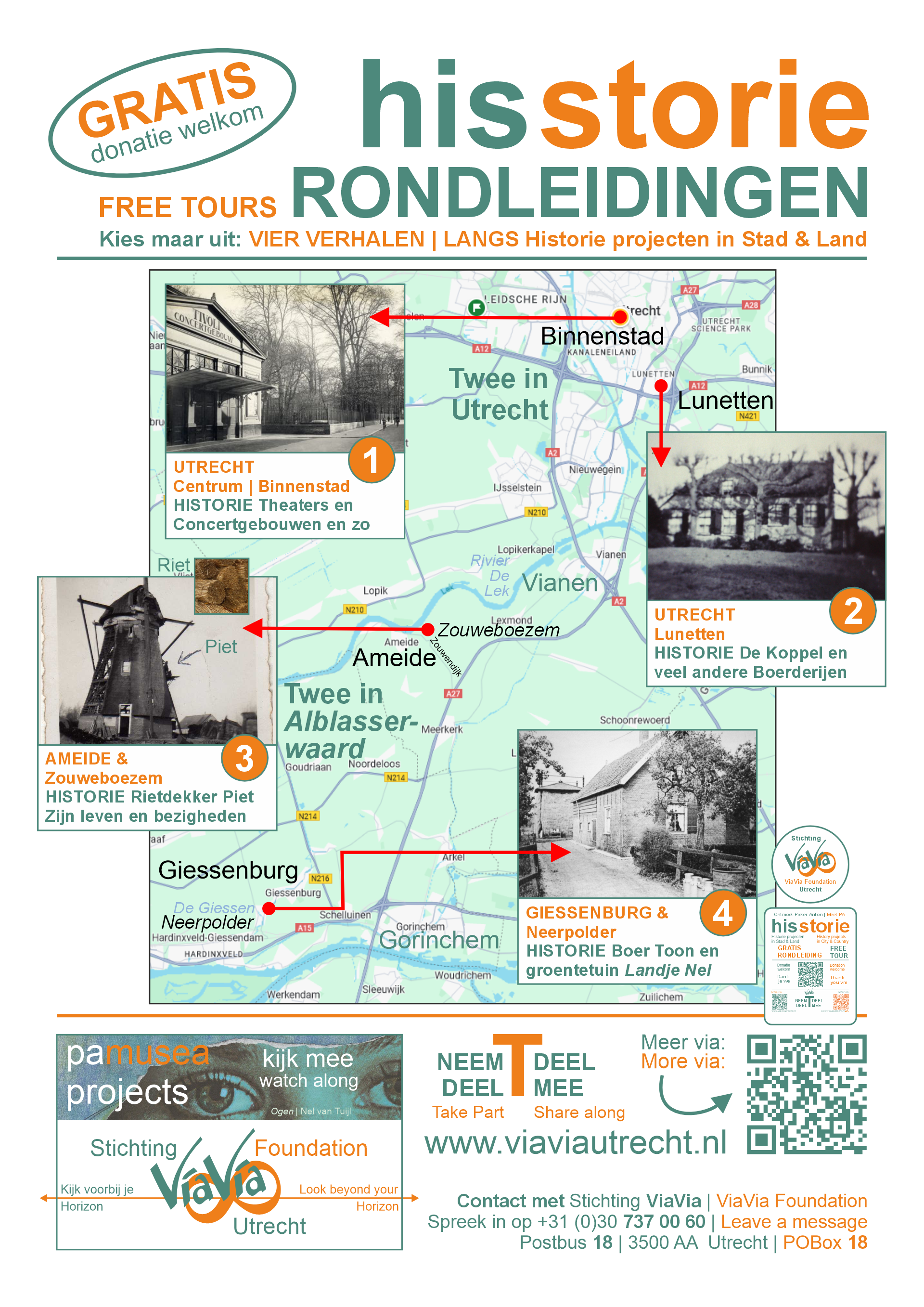 ViaVia 4 Historie Projecten Poster Flyer